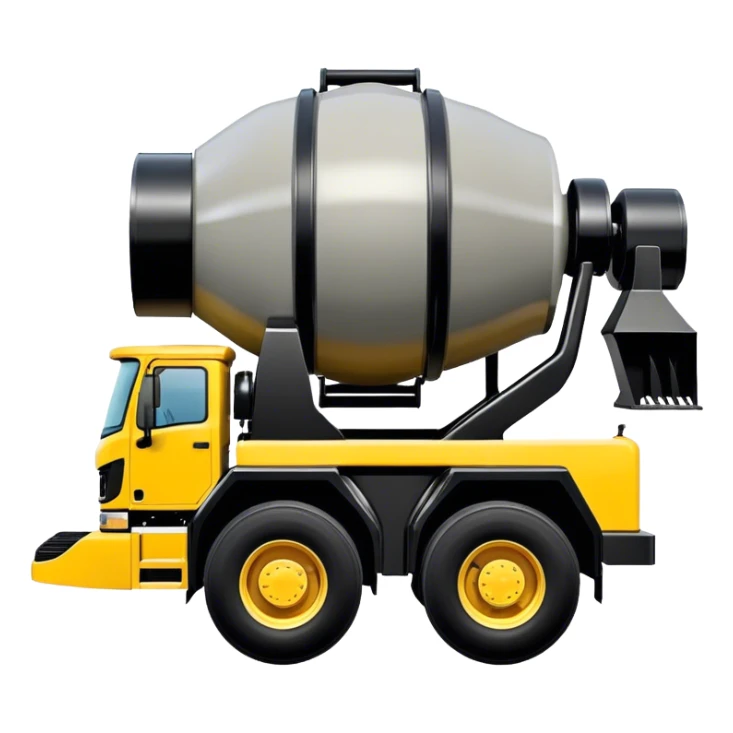Cement Mixer - Mack Granite (Model Year: 2022) (Iconic colour: Yellow and black) sticker