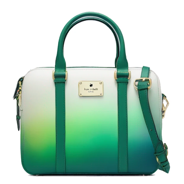 Realistic isolated northern lights kate spade satchel purse.  sticker