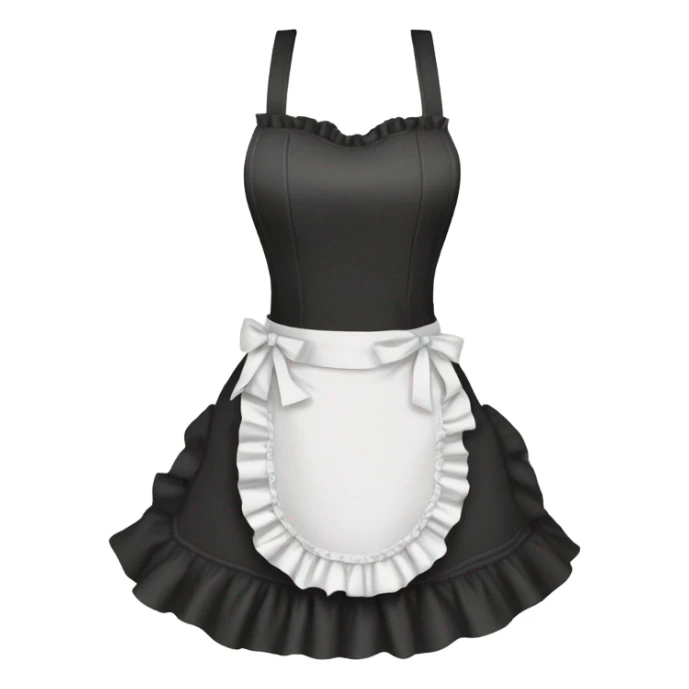 apron you tie at the waist with ruffle trim  sticker