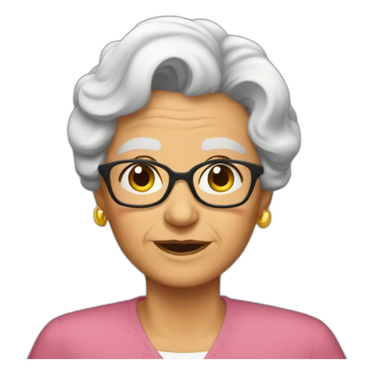 Abuela cose sticker