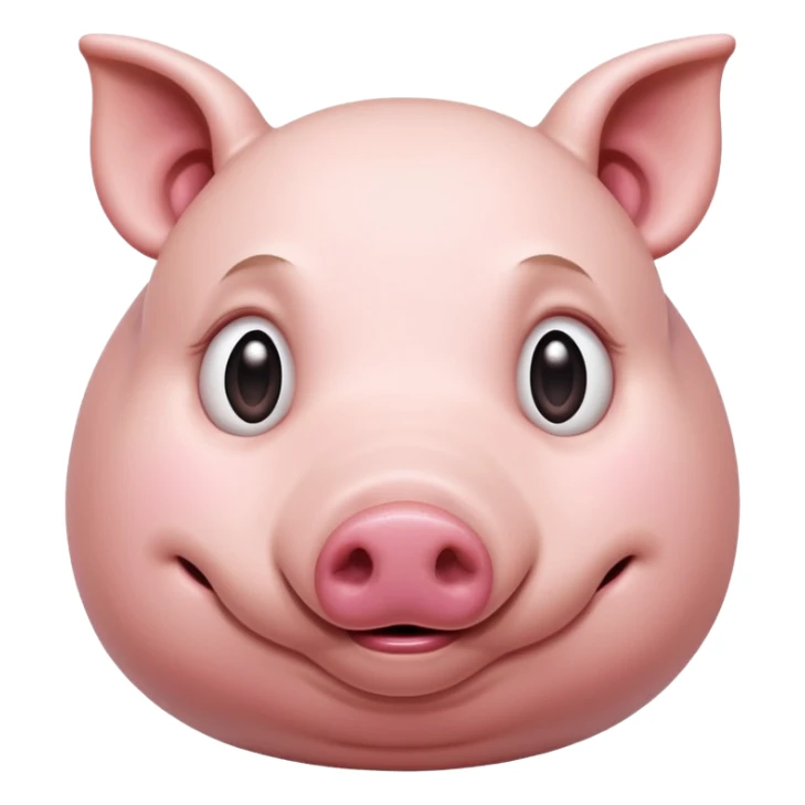 Female Pig with Big Stomach and Lazy sticker