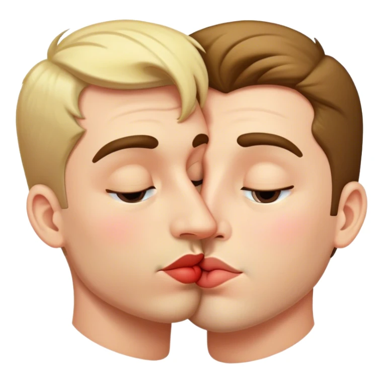 Gay man kissiny sticker