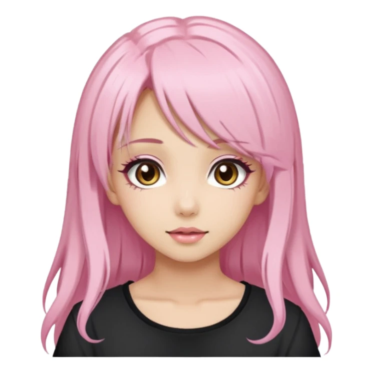 Light Pink Hime Gyaru Girl sticker