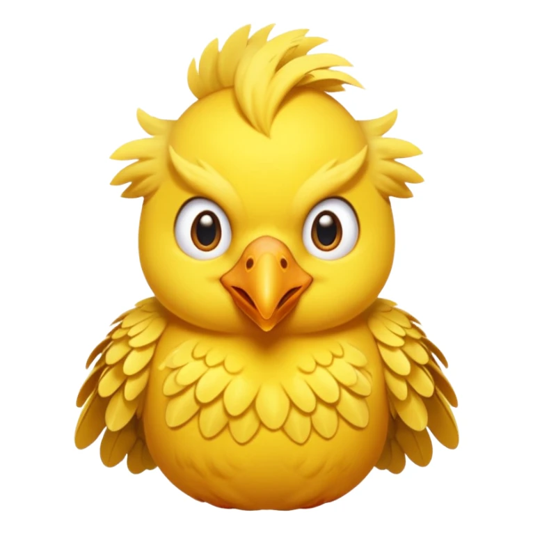 Give me a bird in yellow. make her angry  sticker