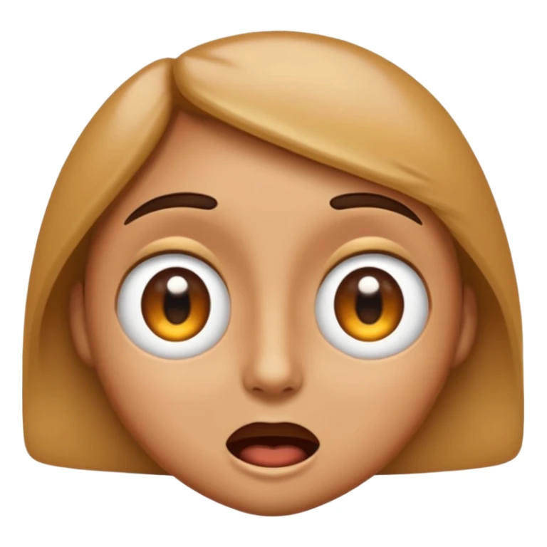 “A high-quality emoji-style face expressing an intense ‘WOW’ reaction, with wide, squinted eyes and an amazed, mind-blown expression. The face should look extremely impressed and shocked in a cool, epic way. Eyes looking to the right. Bright, glossy, modern emoji design.” sticker
