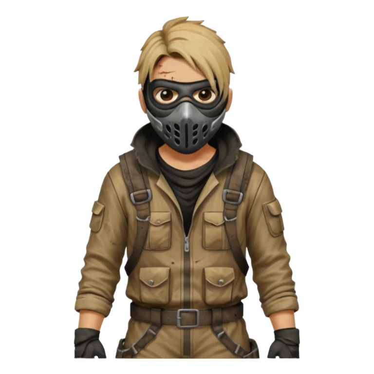 Video game post apocalyptic raider lifelike jumpsuit sticker