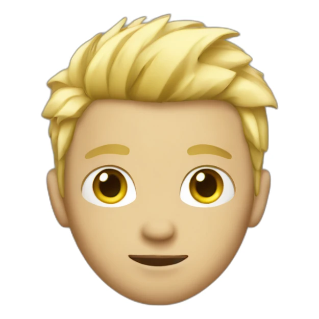 blond guy with short punk hair sticker