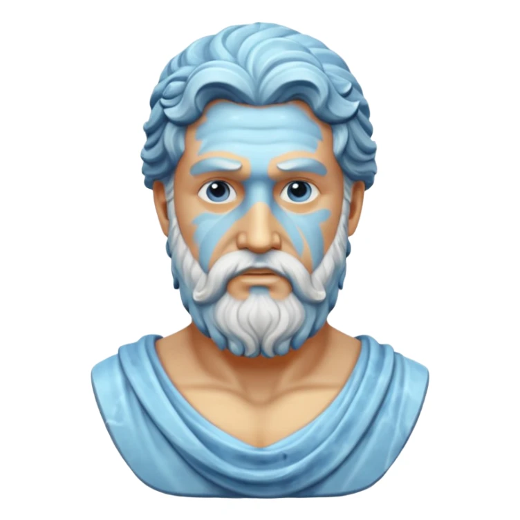 Bust of Poisedon sticker