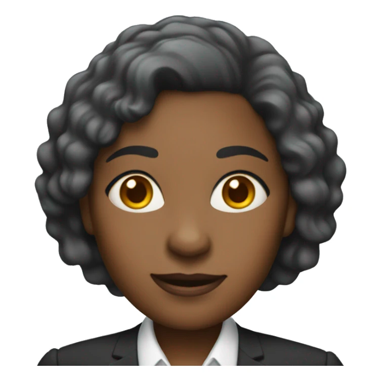 A  middle-aged  black  woman  dressed  in  a  suit. sticker