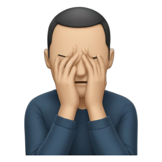 Tokaev with facepalm face sticker