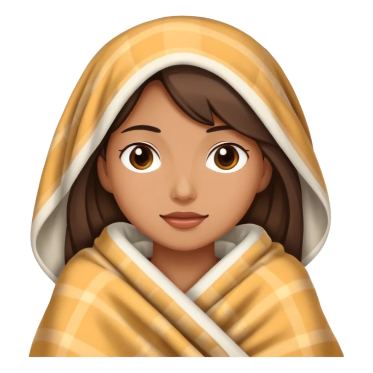 woman with blanket sticker