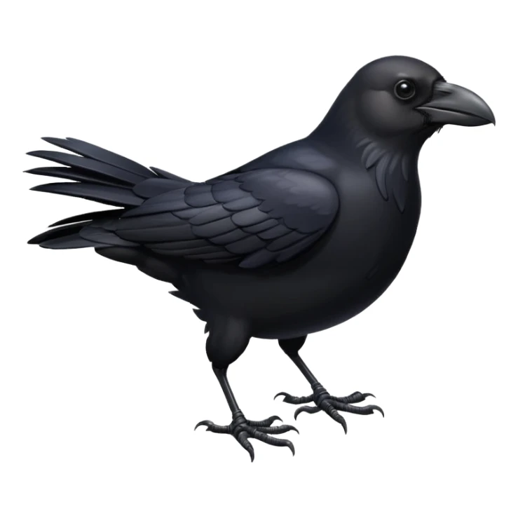 Happy crow sticker