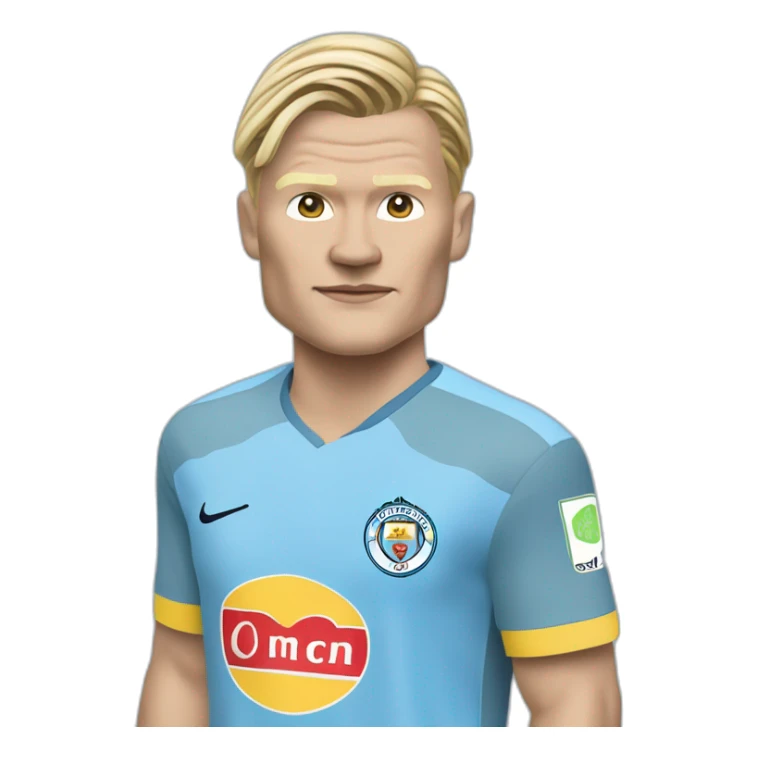 erling haaland, man city, soccer sticker