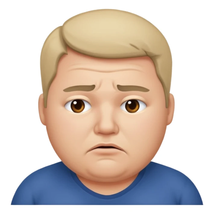 Mach mir eine määnliche dickere person die gestresst ist sticker