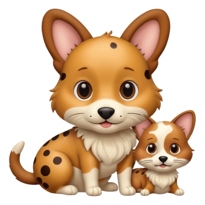 The catdog is something between a cat and a dog. sticker