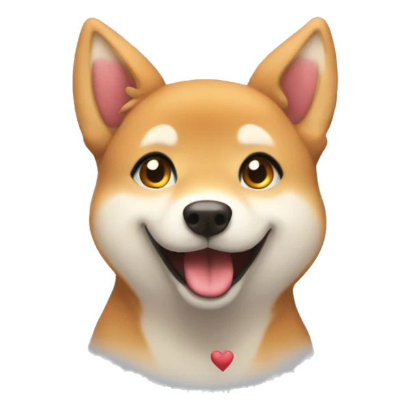 siba inu adore | crush | hearts | in love | smiling face with hearts sticker