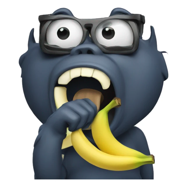 Banana eating banana sticker