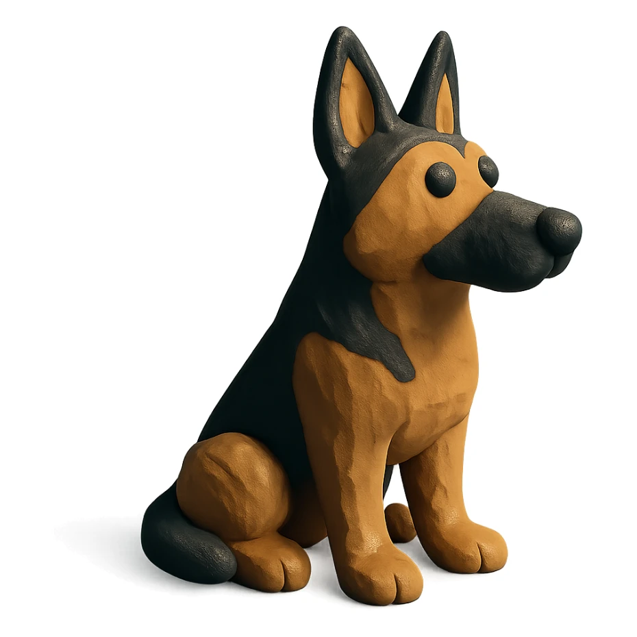 German shepherd dog sticker