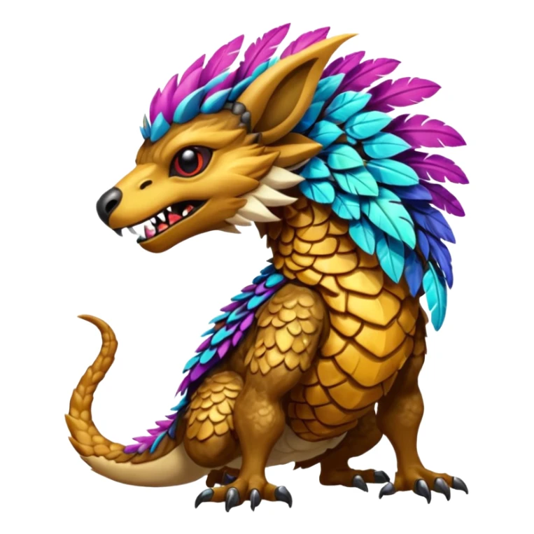 Vernid-Protogen-Grem2-Wickerbeast-Bagbean-animal-fusion-hybrid-creature sticker