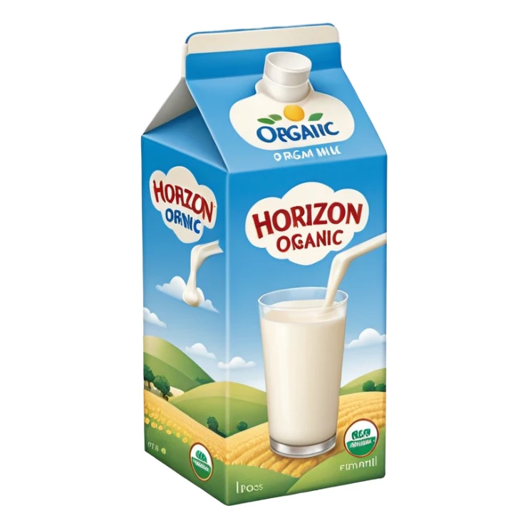 Horizon organic whole milk sticker
