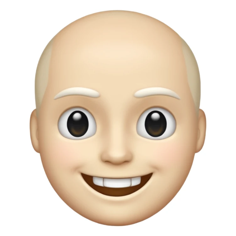 Sans from undertales head in the iPhone emoji style sticker