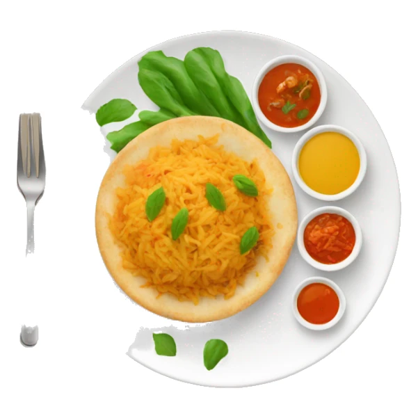 PAKISTANI FOOD ON A PLATE sticker