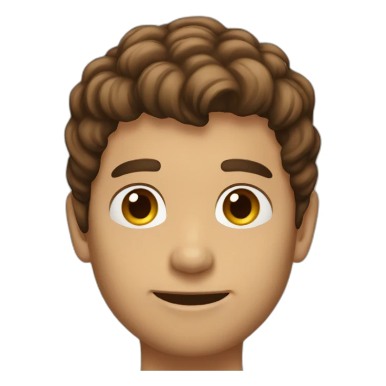 Brown hair 36 years old guy sticker