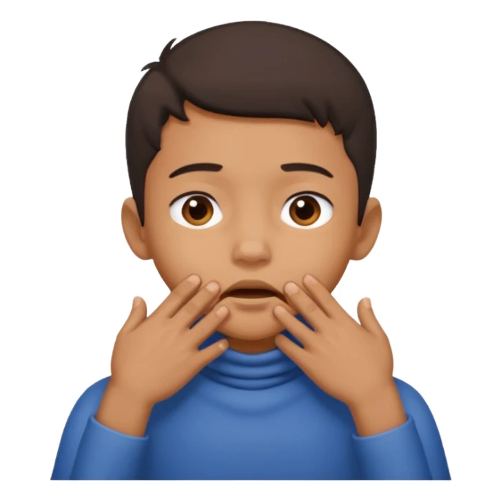 A person cris crossing hands on neck choking itself out mixed boy  sticker