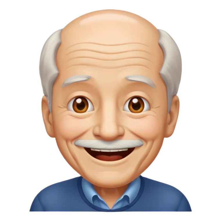 Puedes  hacer un abuelo en emoji sticker