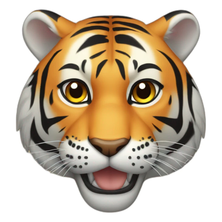 tiger with bell sticker