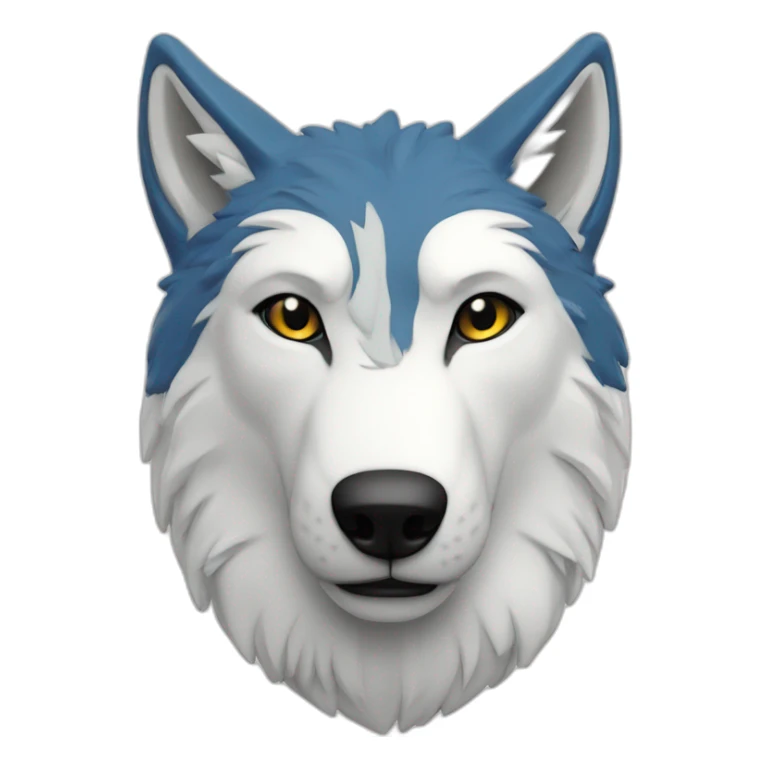 Loup blanc casquette ASM Rugby sticker