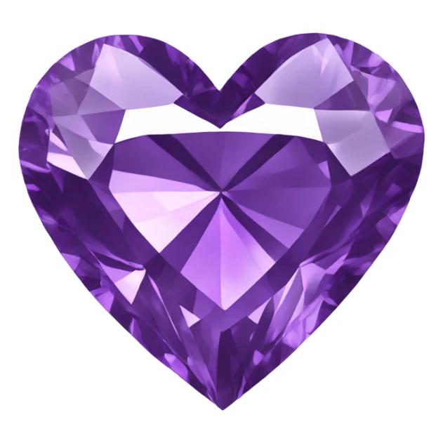 56 karat Purple Heart shaped diamond  sticker
