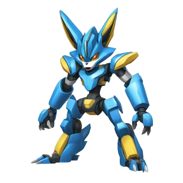 Lucario-Zeraora-medabot-Mecha full body sticker
