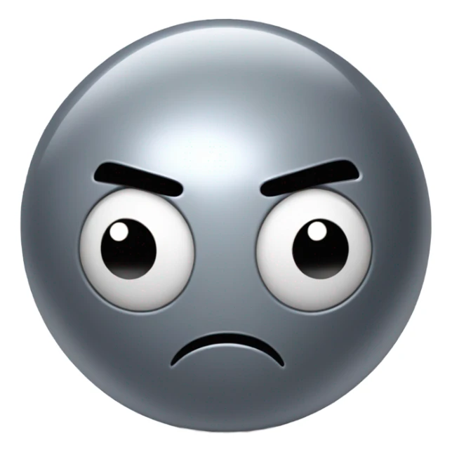 Metal cute Kirby bubble Gray ball driving on car wheels with mad eyebrows  sticker