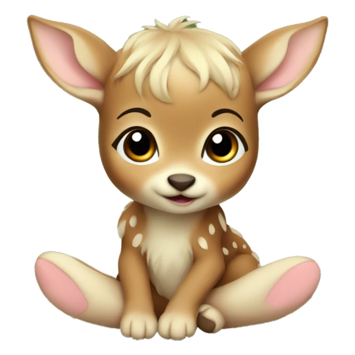 Fairy baby fawn sticker