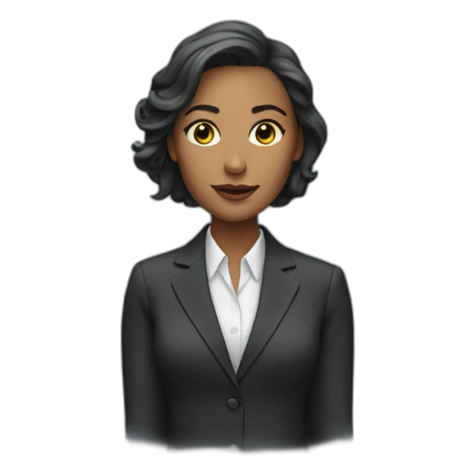 woman in a suit sticker