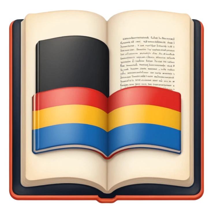 a school textbook with a fragment of Germany on the cover sticker