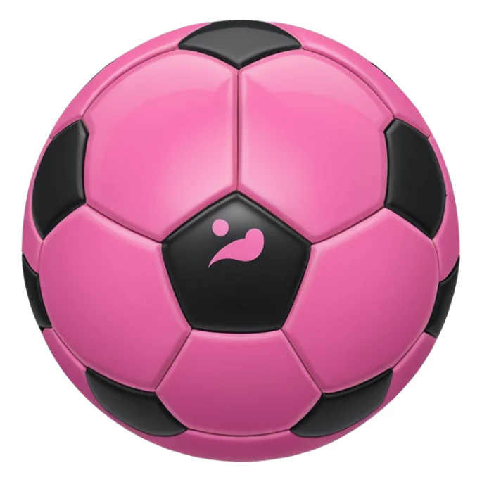 A pink and shining football sticker