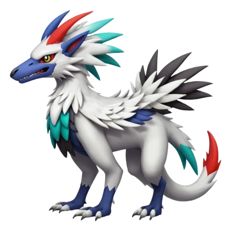 Sergal-Silvally-Fakémon-creature-fusion (full body) sticker