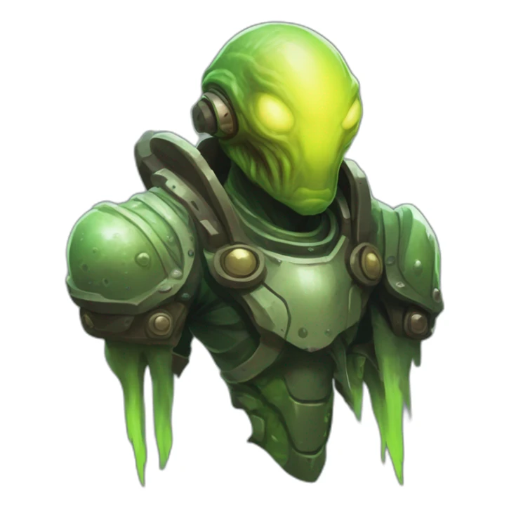 alien Abomination futuristic roguelike rpg style inspired by slay thee spire sticker
