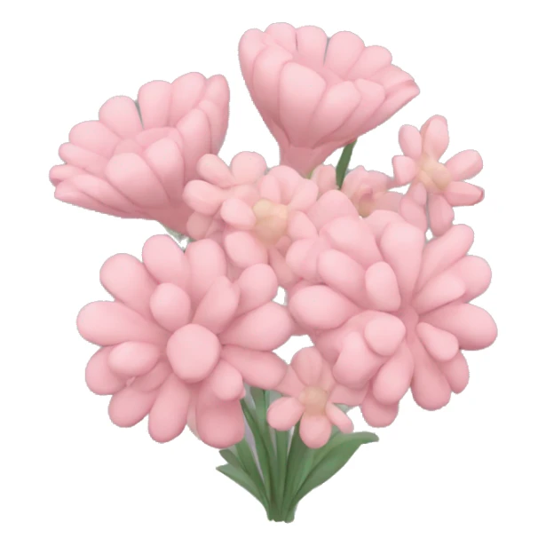 pastel pink bunch of flowers sticker