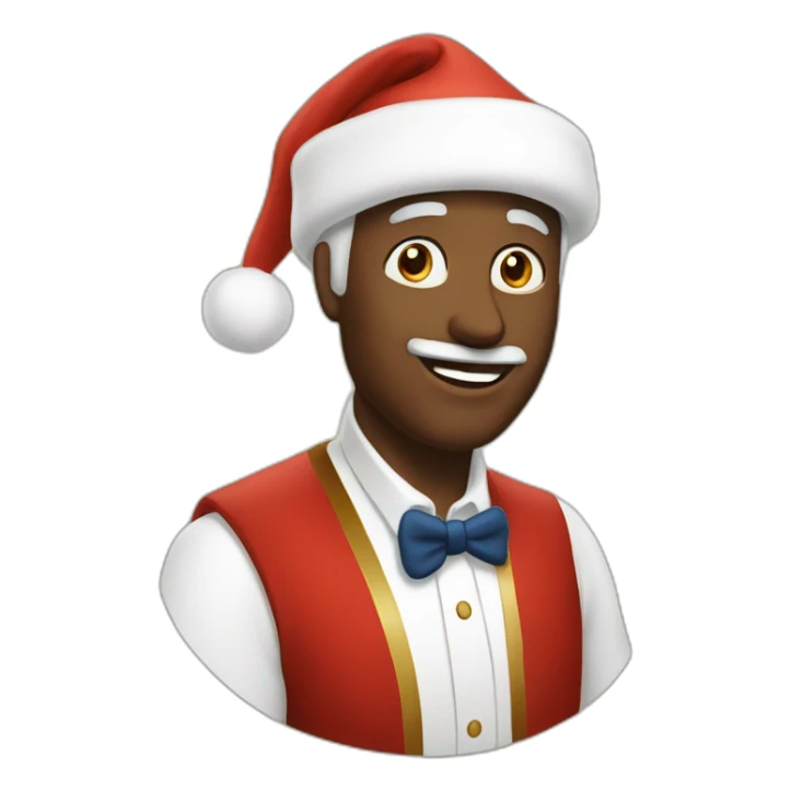 Le père Noël qui fait la fête  sticker