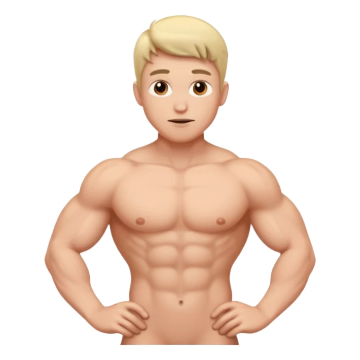 Nude guy with penis sticker