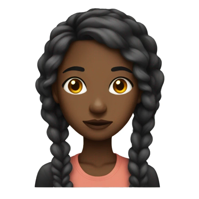 Black girl giving side eye  sticker