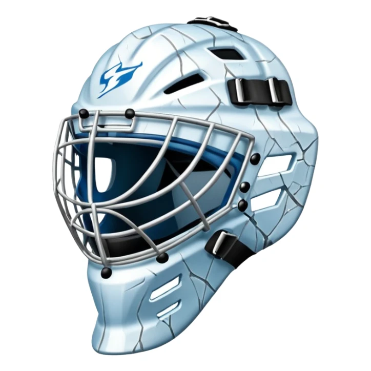 Goalkeeper mask of ice hockey  sticker