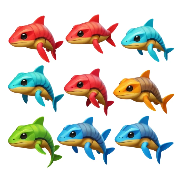 a set of emotes for youtube memberships based on a gek from No man's sky video game sticker