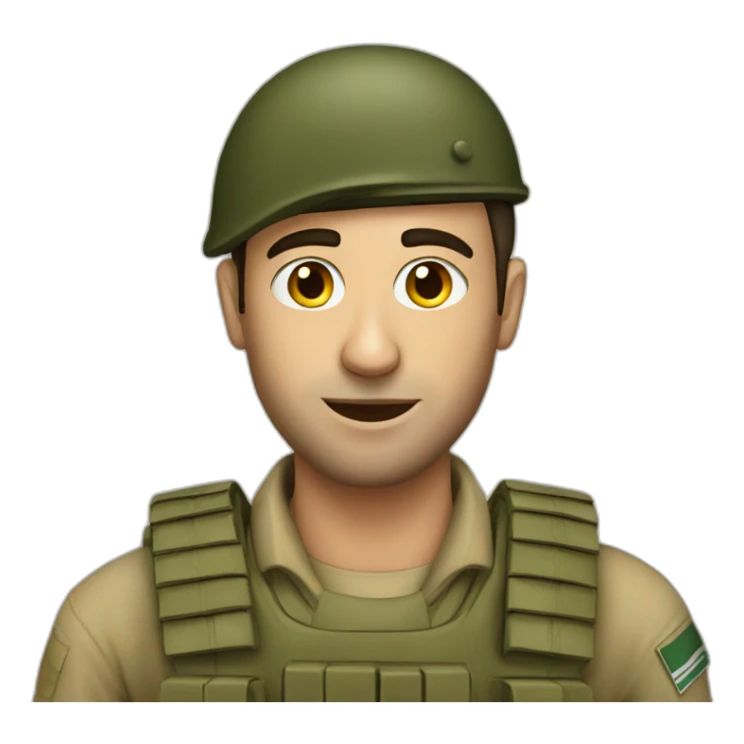 Israeli Soldier with tavoe sticker