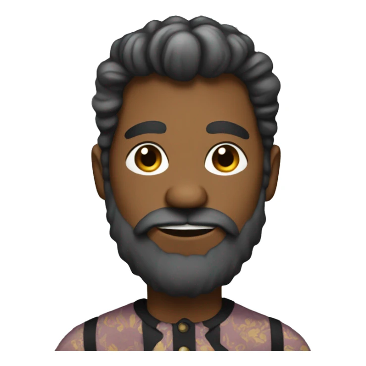 hairy man in a dress sticker