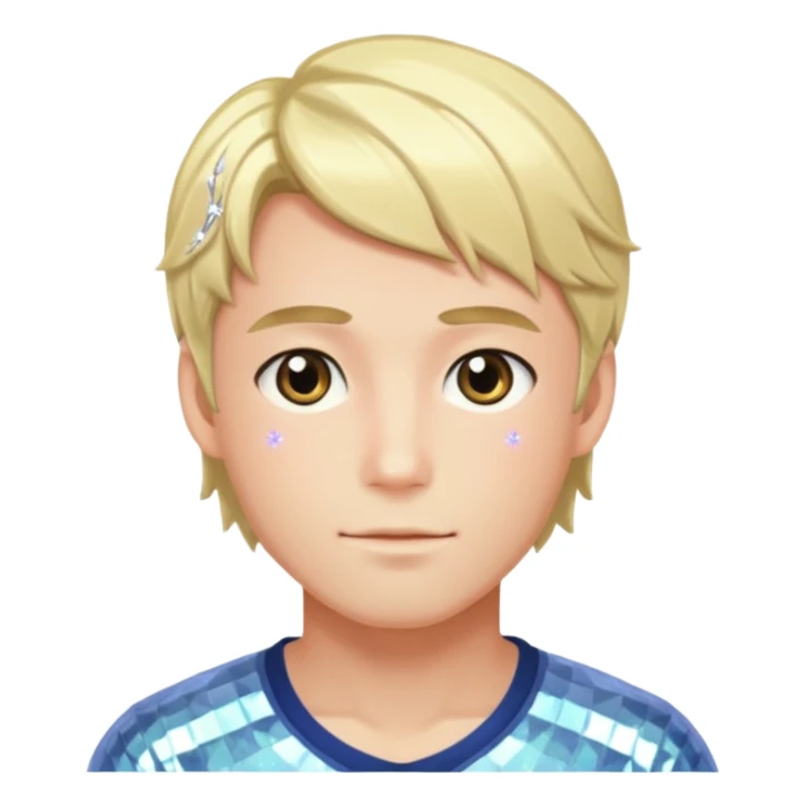 Norwegian handsome romantic shoujo anime man beautiful sparkly shiny aesthetic  sticker