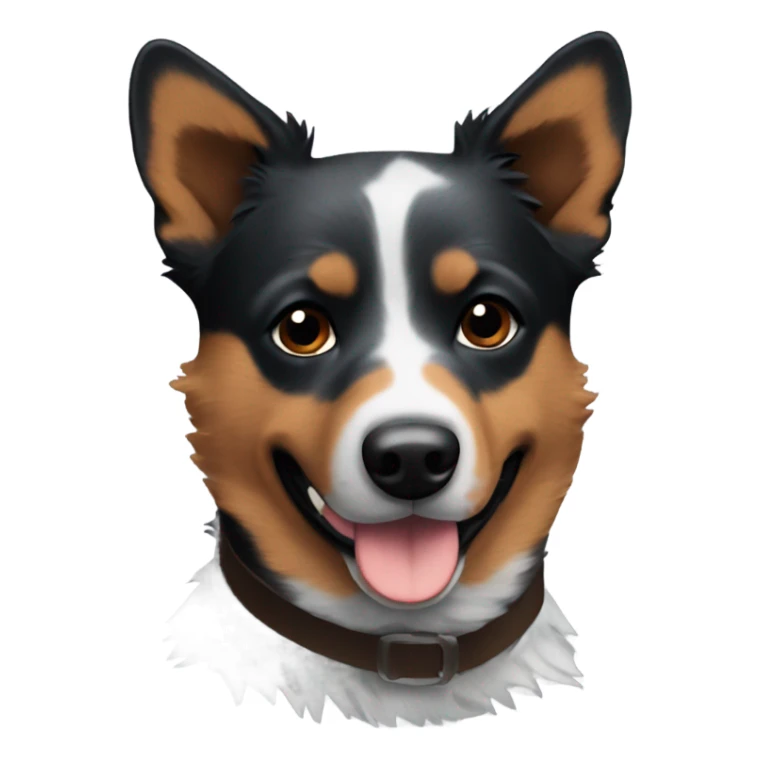 Blue black and brown heeler dog sticker